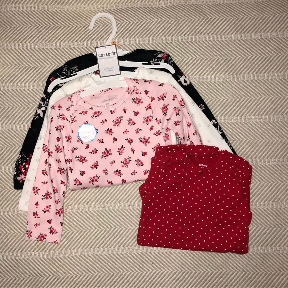 Four Long Sleeve Bodysuits
